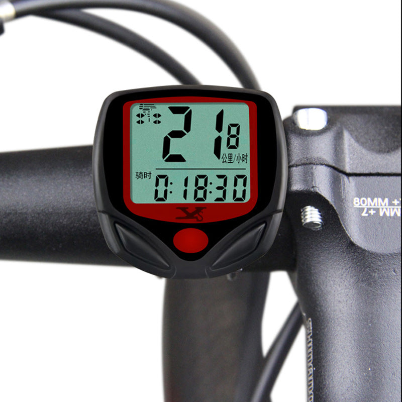 مقاوم للماء دراجة دراجة دورة شاشة LCD الكمبيوتر الرقمي عداد السرعة ركوب الدراجات الكمبيوتر