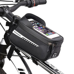 Bike Front Fork Bag Waterproof Phone Bag Touch Screen Top Tube Saddle Cycling For Outdoor Riding
